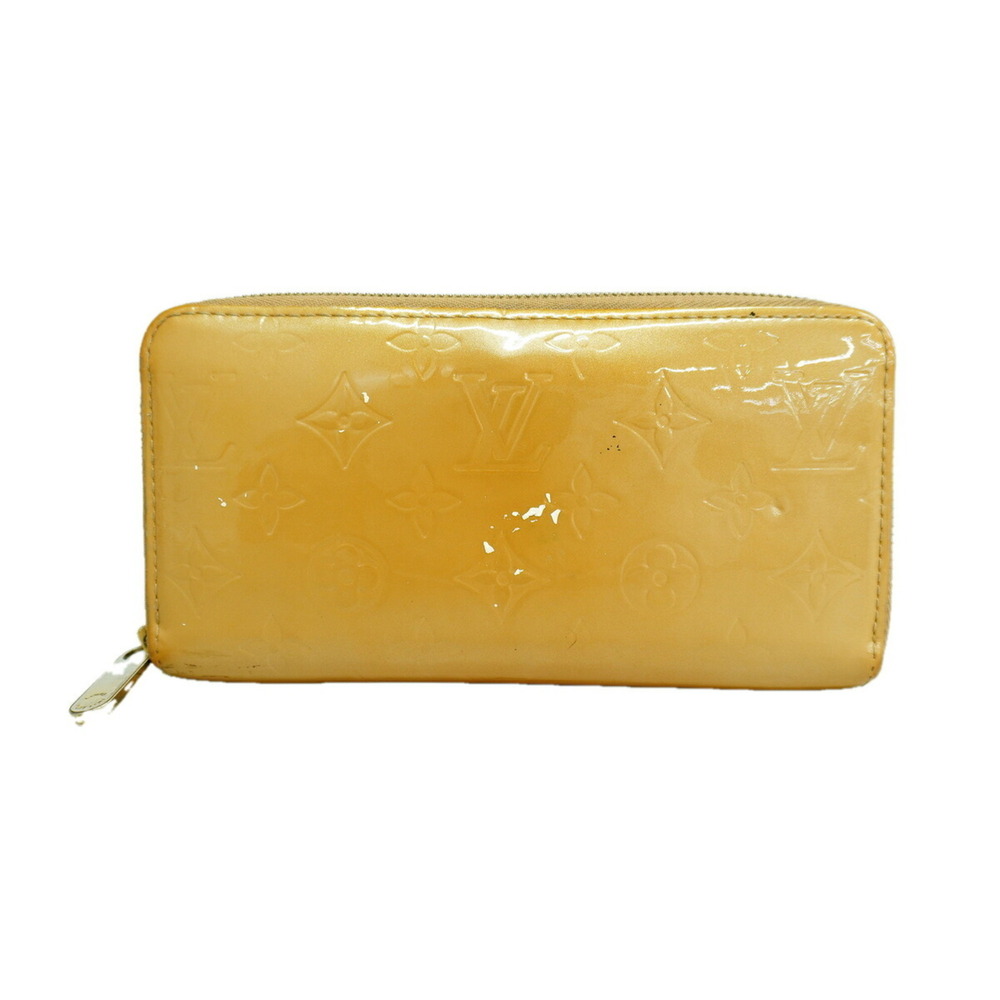Louis Vuitton Vernis Zippy Wallet M91470 Noisette Women's Long P3452915